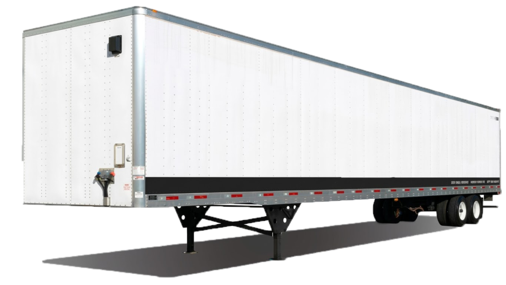 Dry van trailer for freight and cargo transportation